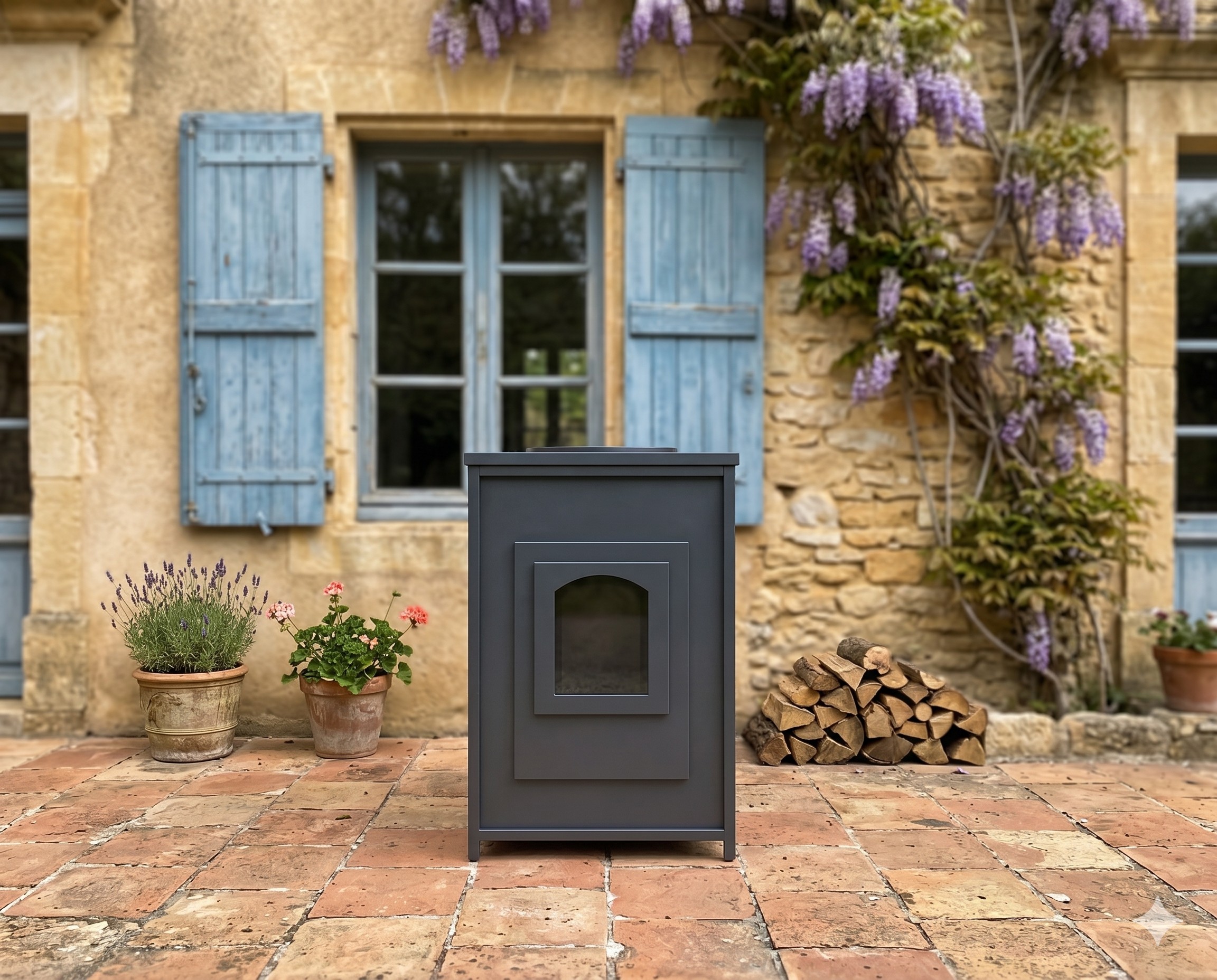Wood-burning stove (70х70cm) showcase image