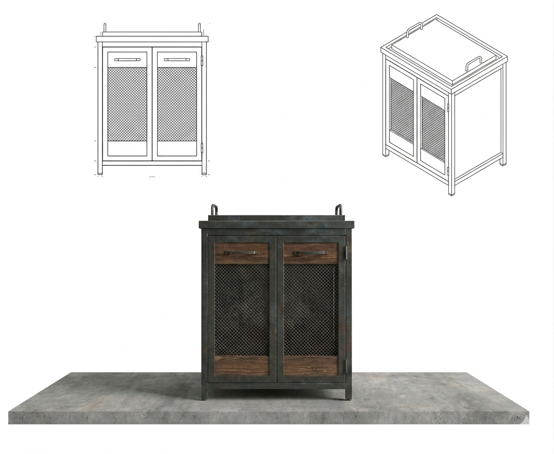 Horizontal smoker module (80x60)